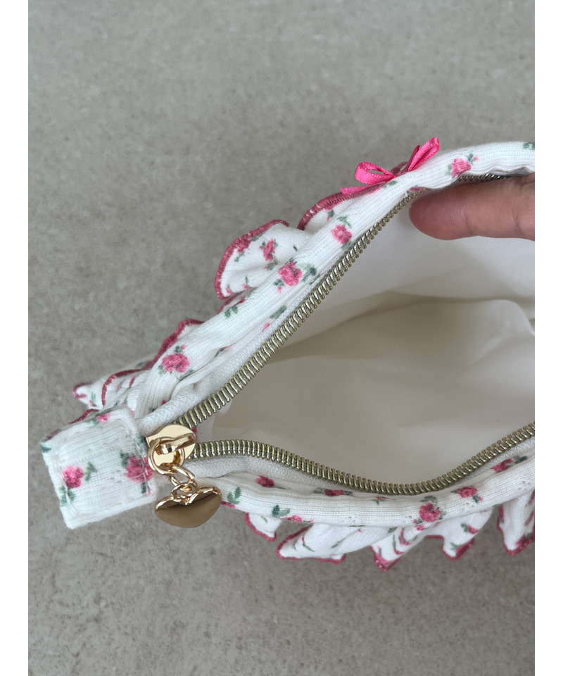 【MORE BEAR】flower bear PANTIES POUCH 詳細画像 オフホワイト 4