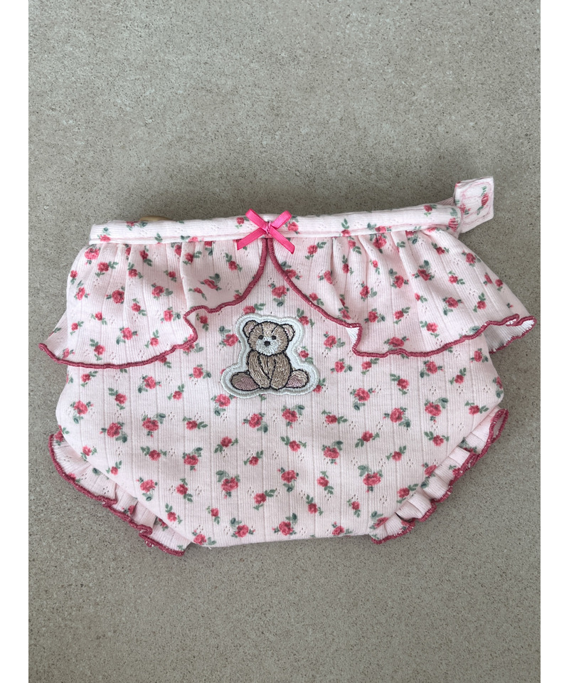 【MORE BEAR】flower bear PANTIES POUCH 詳細画像 ピンク 2