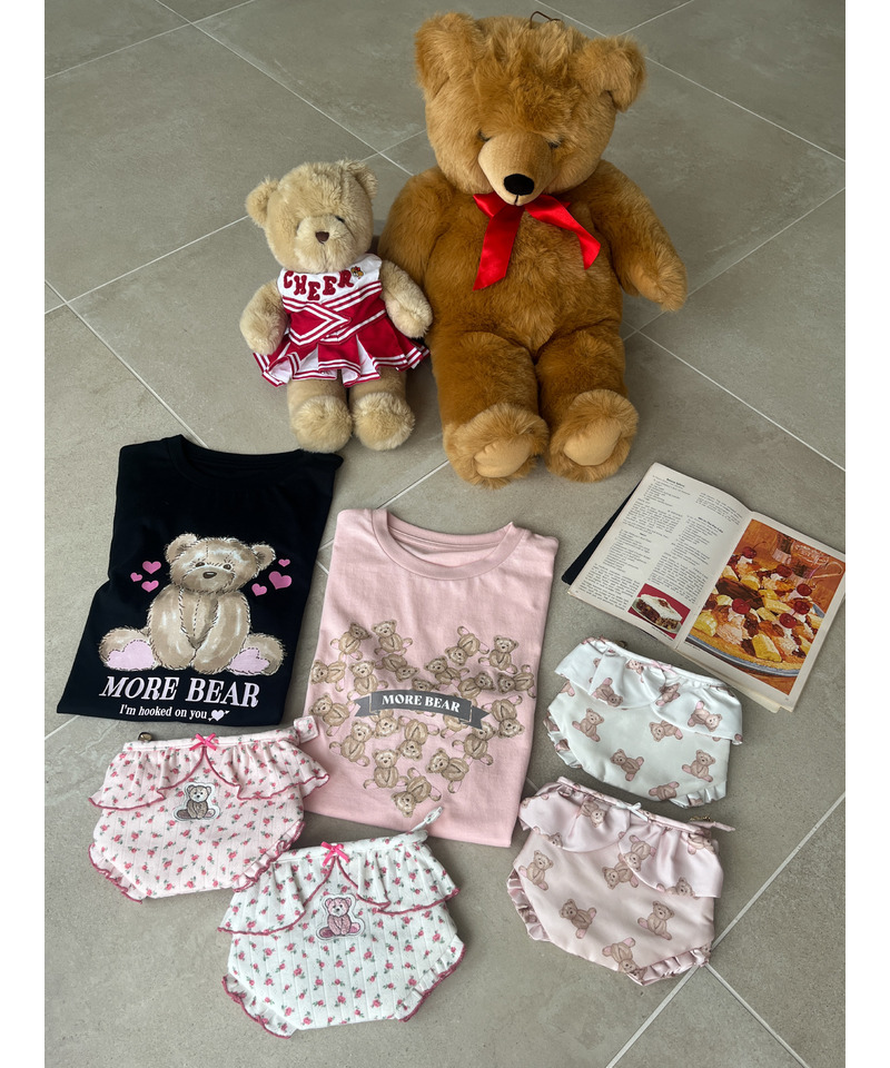【MORE BEAR】flower bear PANTIES POUCH 詳細画像 ピンク 9