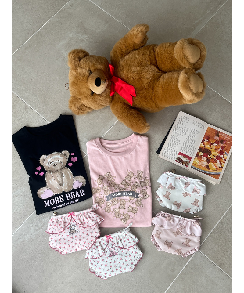 【MORE BEAR】bear PANTIES POUCH 詳細画像 オフホワイト 10