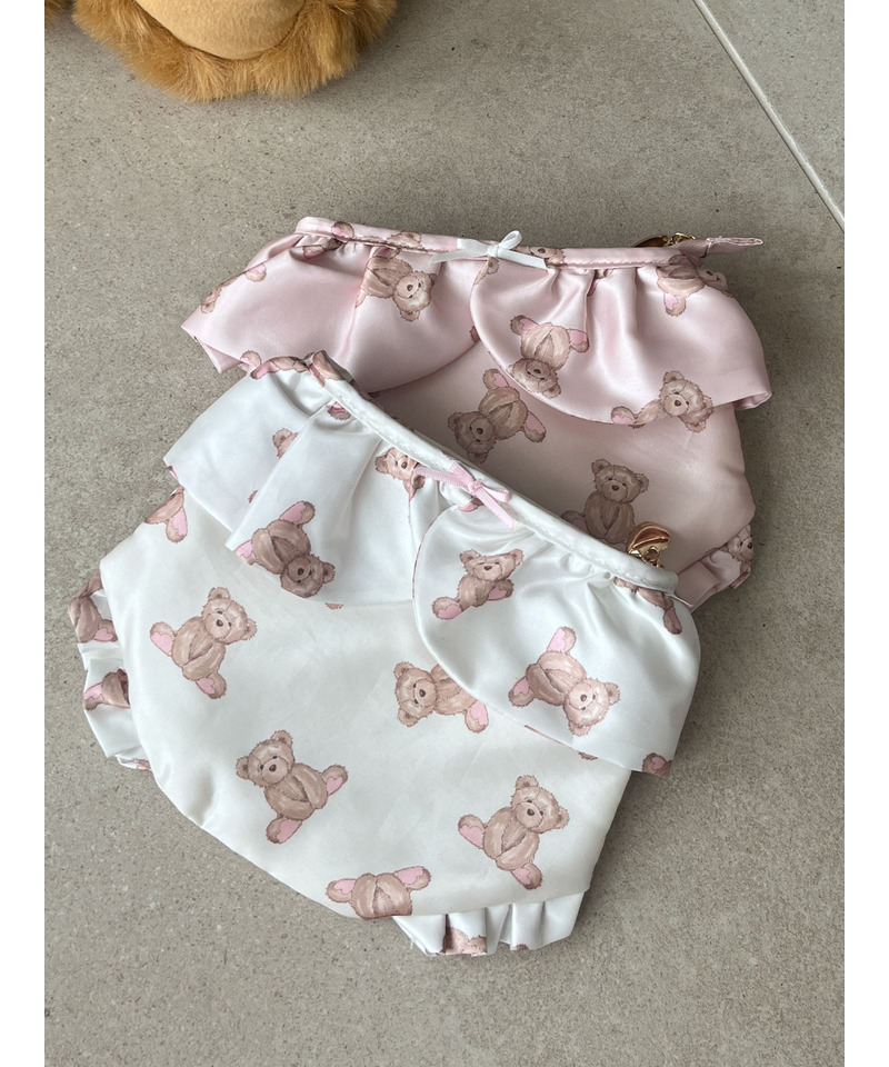 【MORE BEAR】bear PANTIES POUCH 詳細画像 オフホワイト 5