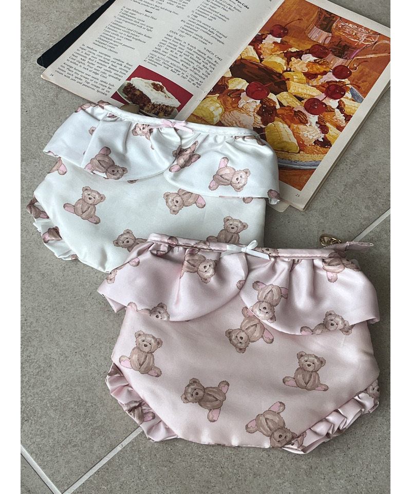 【MORE BEAR】bear PANTIES POUCH 詳細画像 オフホワイト 7