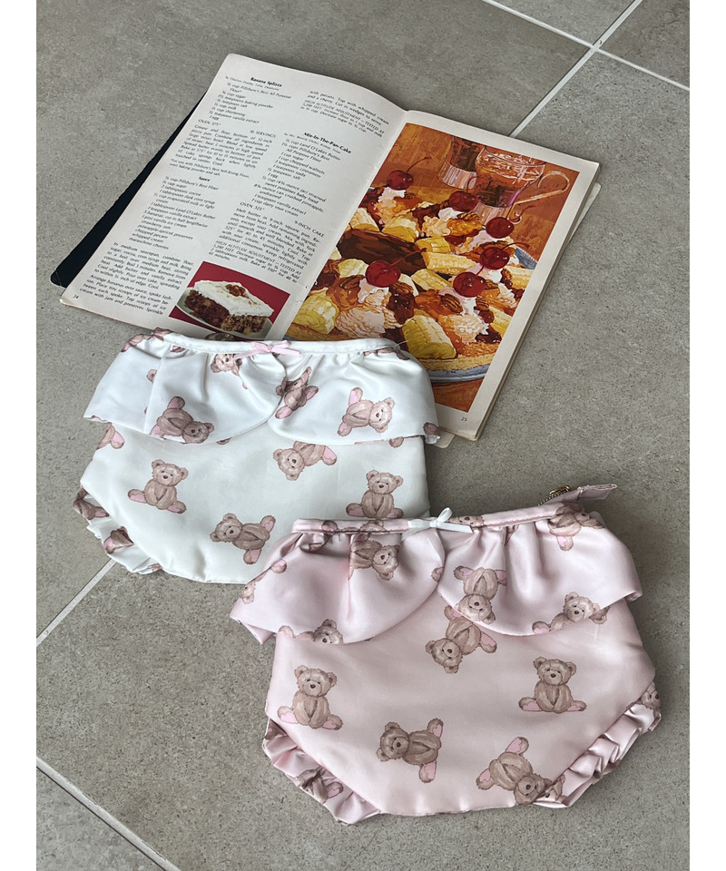 【MORE BEAR】bear PANTIES POUCH 詳細画像 オフホワイト 8