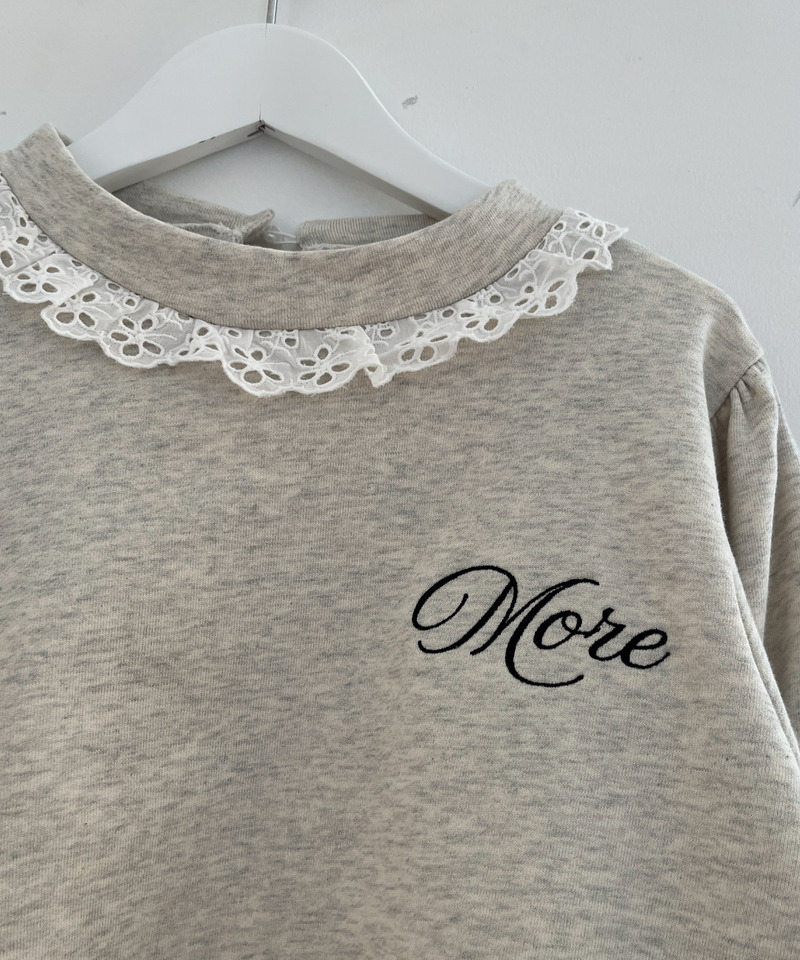 袖リボンフリルロゴスウェット 詳細画像 グレー 30