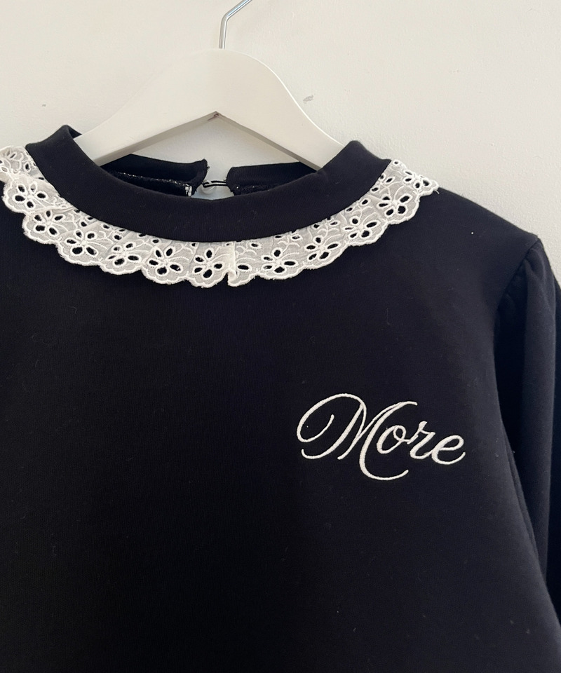 袖リボンフリルロゴスウェット 詳細画像 ブラック 23