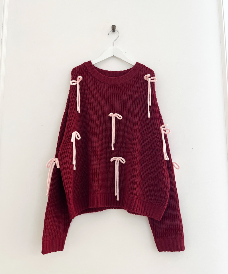 Lovely Ribbon Knit 詳細画像 レッド 26
