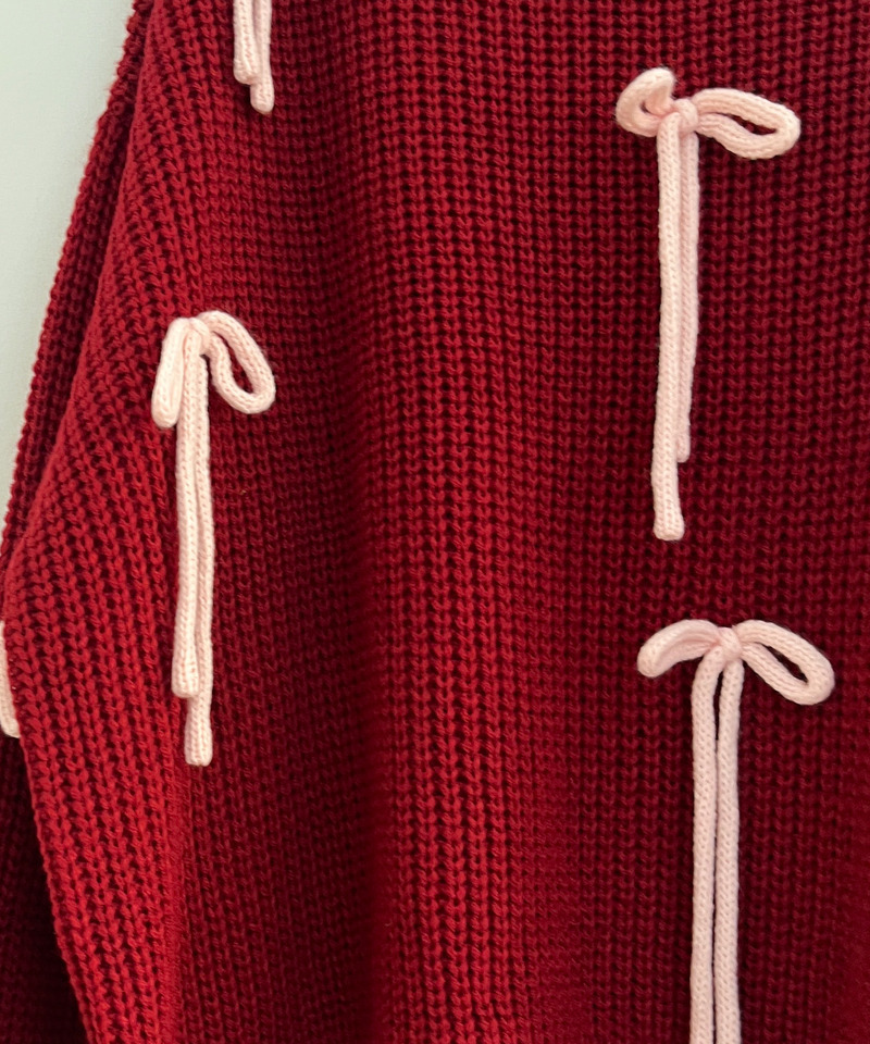 Lovely Ribbon Knit 詳細画像 レッド 28