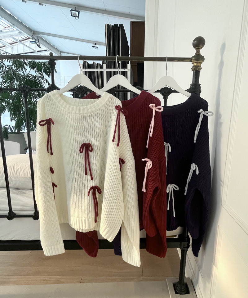 Lovely Ribbon Knit 詳細画像 レッド 30
