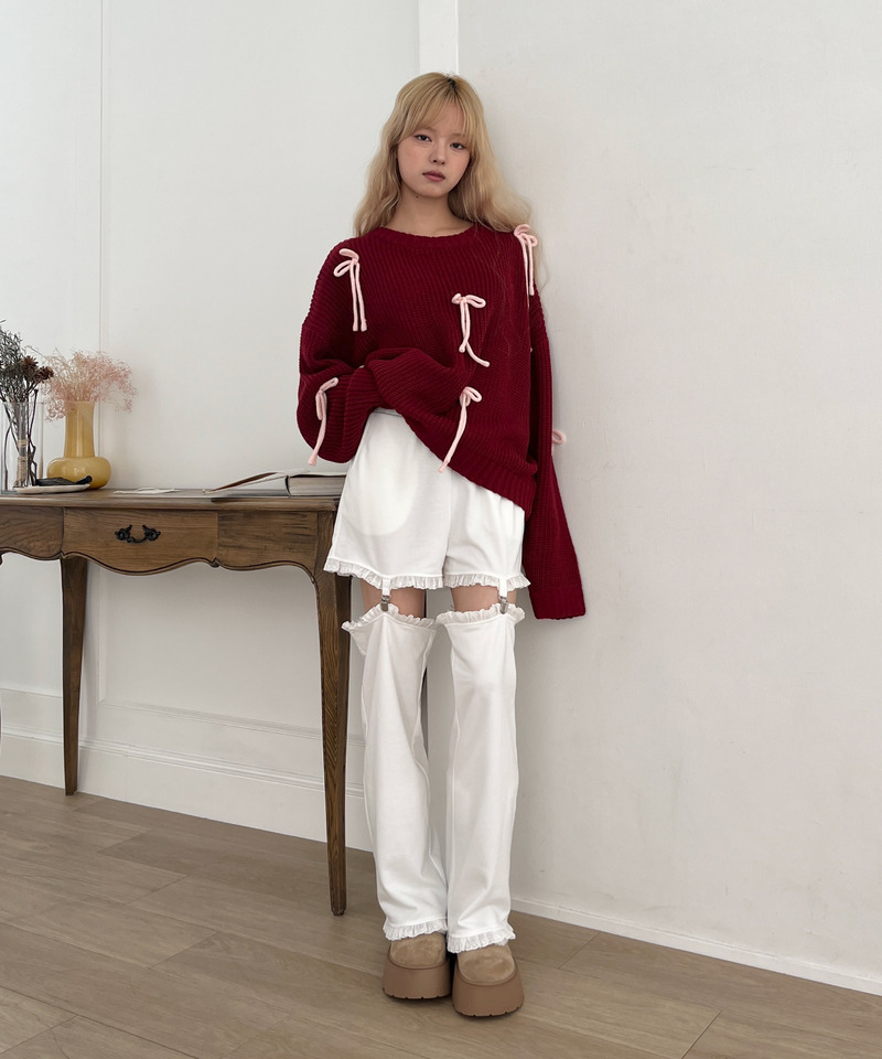 Lovely Ribbon Knit 詳細画像 レッド 5