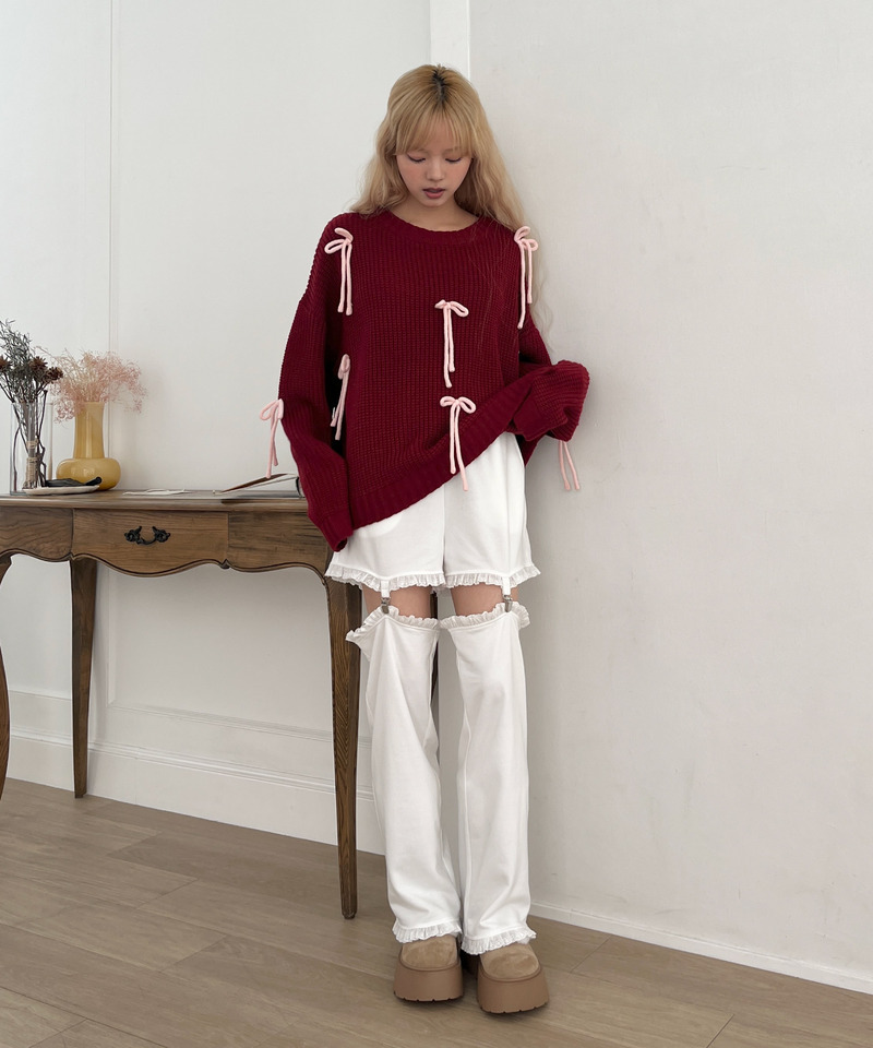 Lovely Ribbon Knit 詳細画像 レッド 6