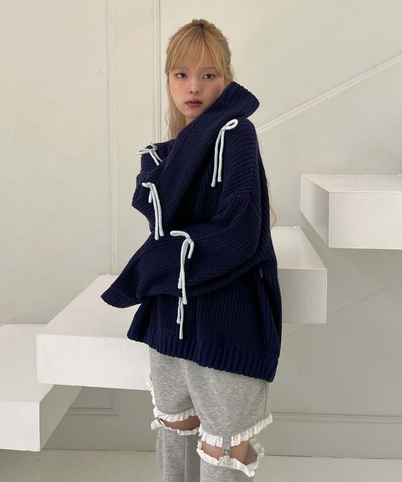 Lovely Ribbon Knit 詳細画像 ネイビー 15