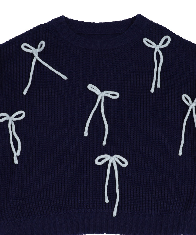 Lovely Ribbon Knit 詳細画像 ネイビー 30