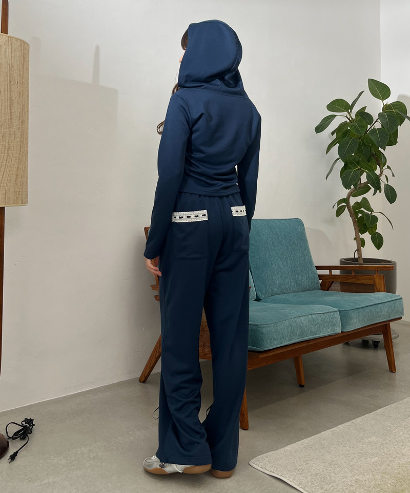 【＠onefive MOMO様 着用】Lace Ribbon Pants 詳細画像 ネイビー 22