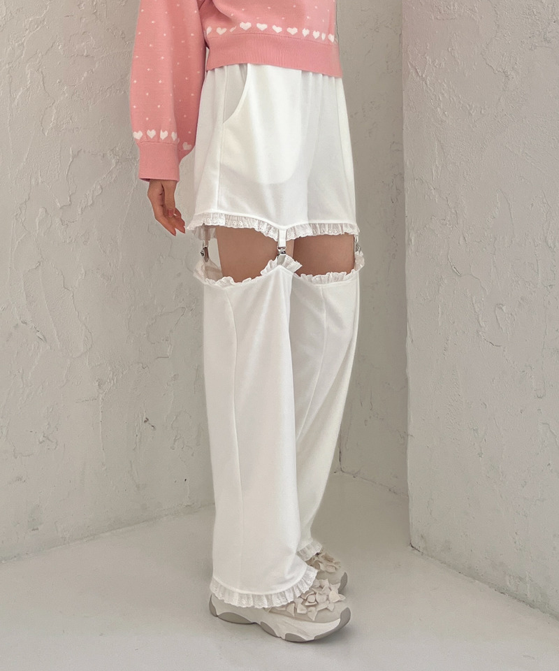 2Way Lace Pants 詳細画像 オフホワイト 10