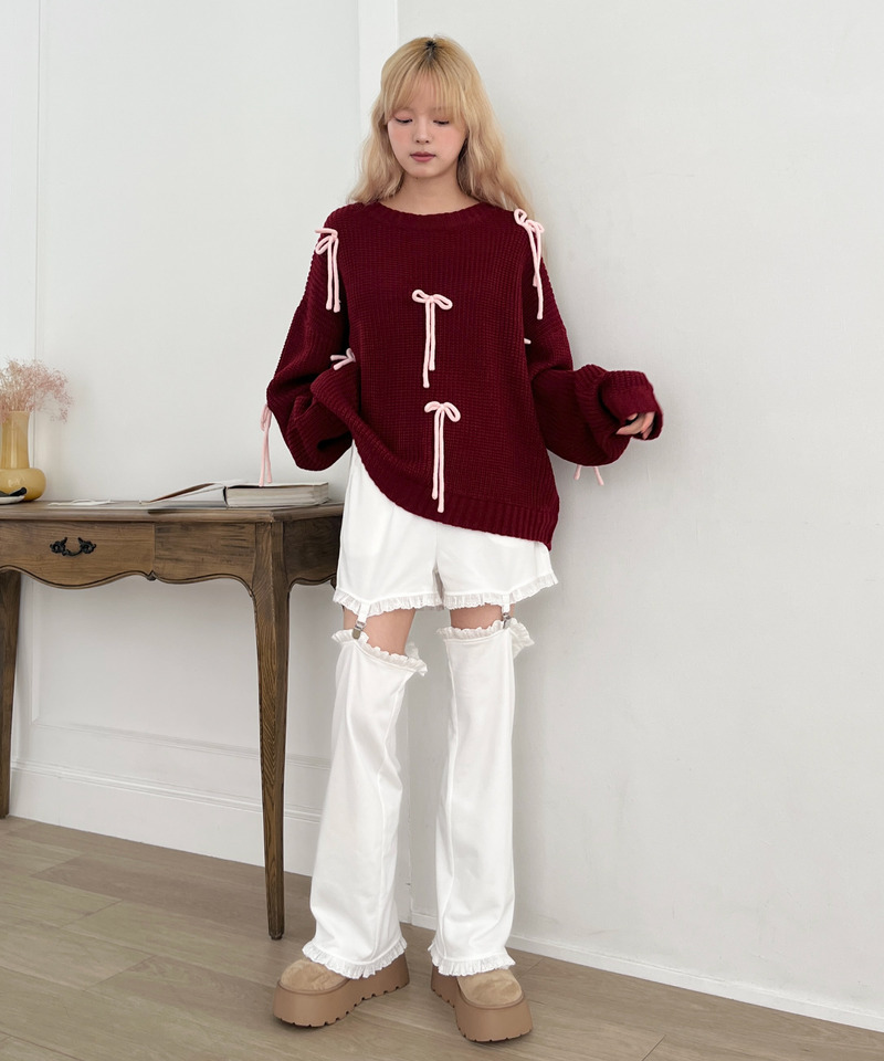 2Way Lace Pants 詳細画像 オフホワイト 14