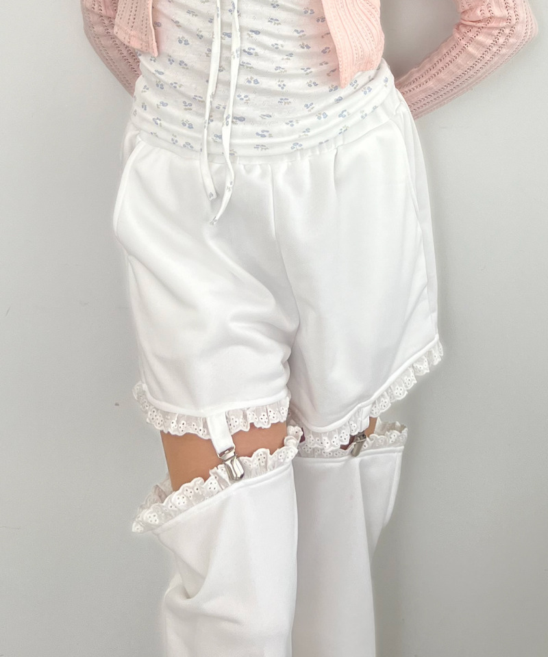 2Way Lace Pants 詳細画像 オフホワイト 4