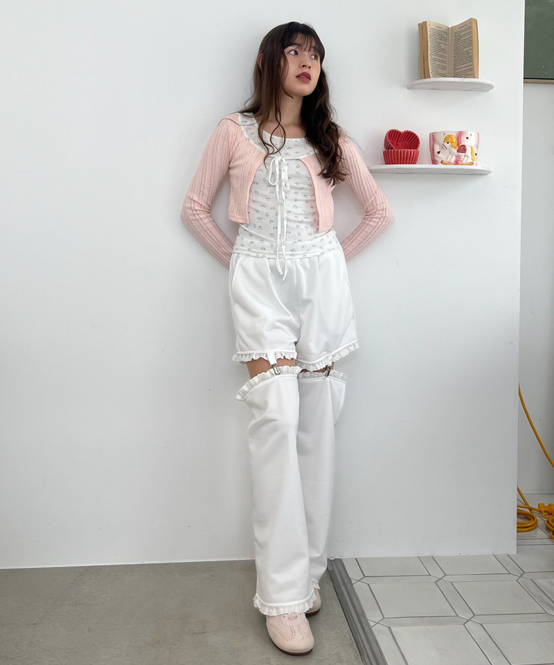 2Way Lace Pants 詳細画像 オフホワイト 5