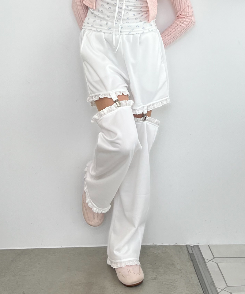 2Way Lace Pants 詳細画像 オフホワイト 9