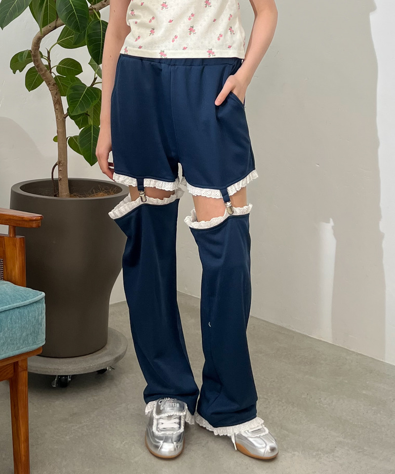 2Way Lace Pants 詳細画像 ネイビー 1