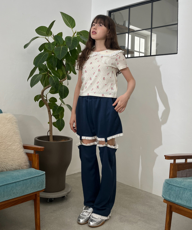 2Way Lace Pants 詳細画像 ネイビー 10