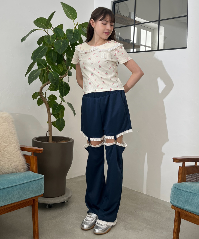 2Way Lace Pants 詳細画像 ネイビー 6