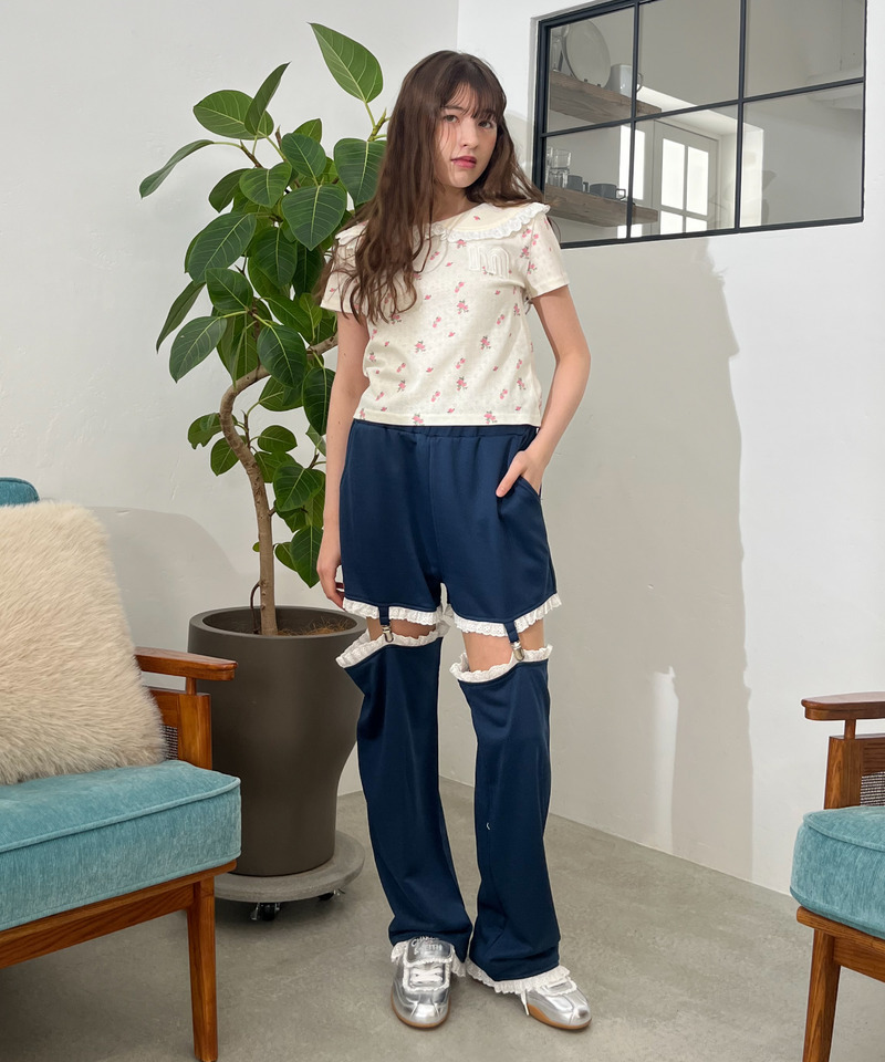2Way Lace Pants 詳細画像 ネイビー 9