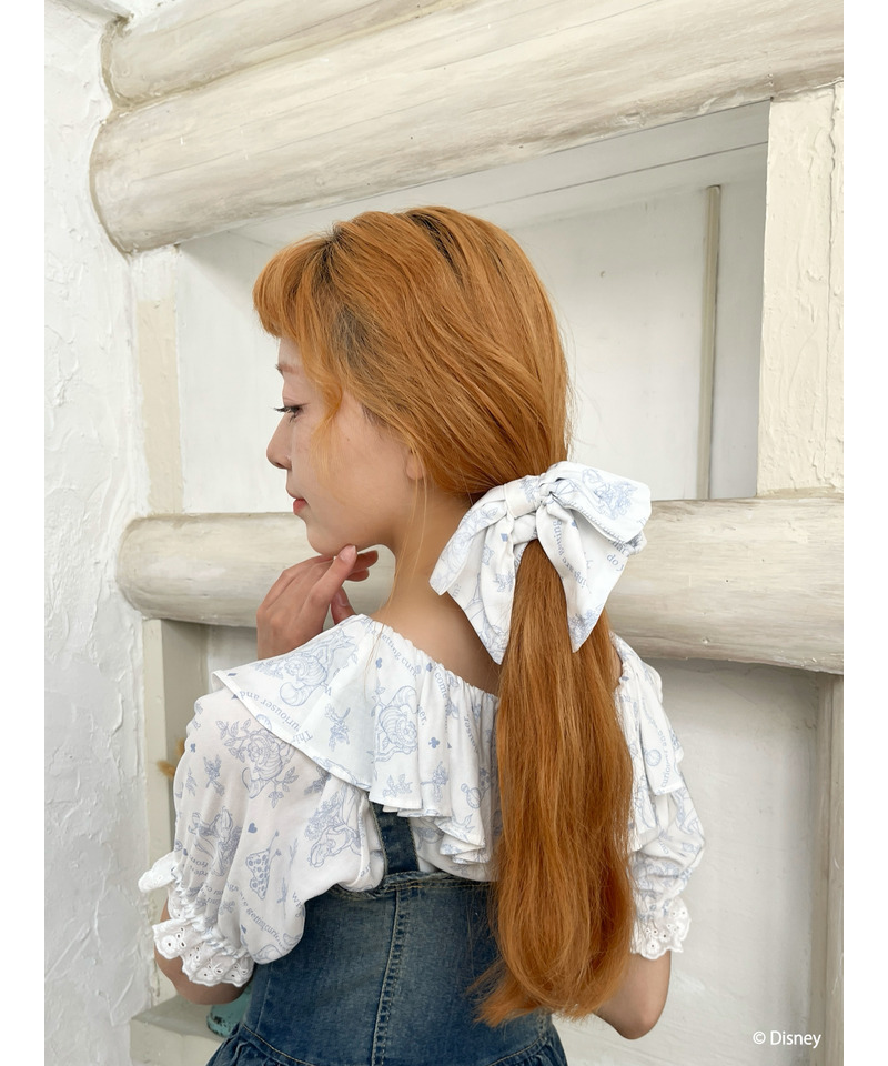 【Disney】ふしぎの国のアリス/トワル・ドゥ・ジュイSTYLEリボンシュシュ 詳細画像 ブルー 4