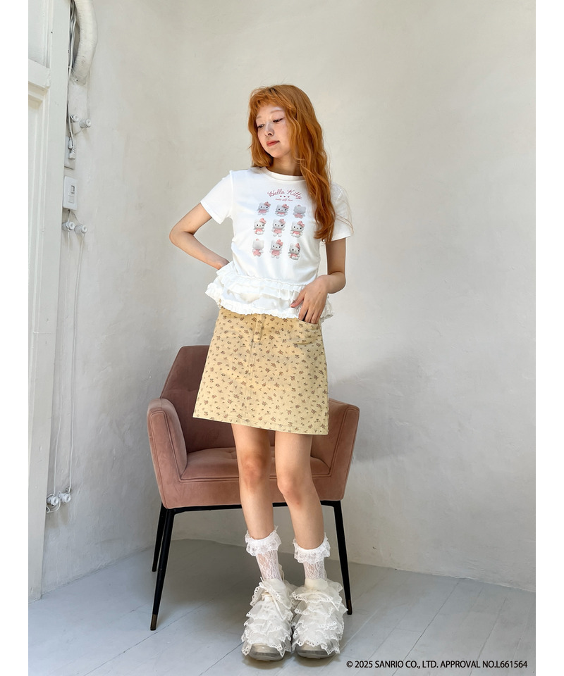 ANGEL【HELLO KITTY】 ENCYCLOPEDIA TEE 詳細画像 ピンク系 13