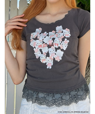 ANGEL【HELLO KITTY】HEART TEE 
