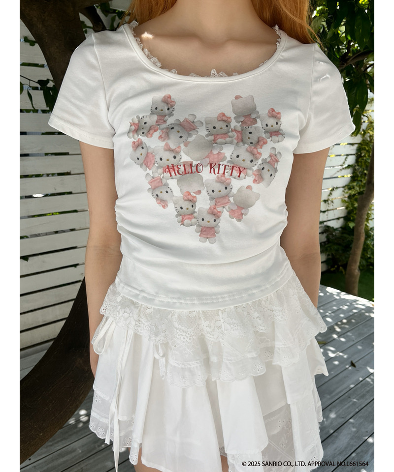 ANGEL【HELLO KITTY】HEART TEE  詳細画像 ピンク系 1