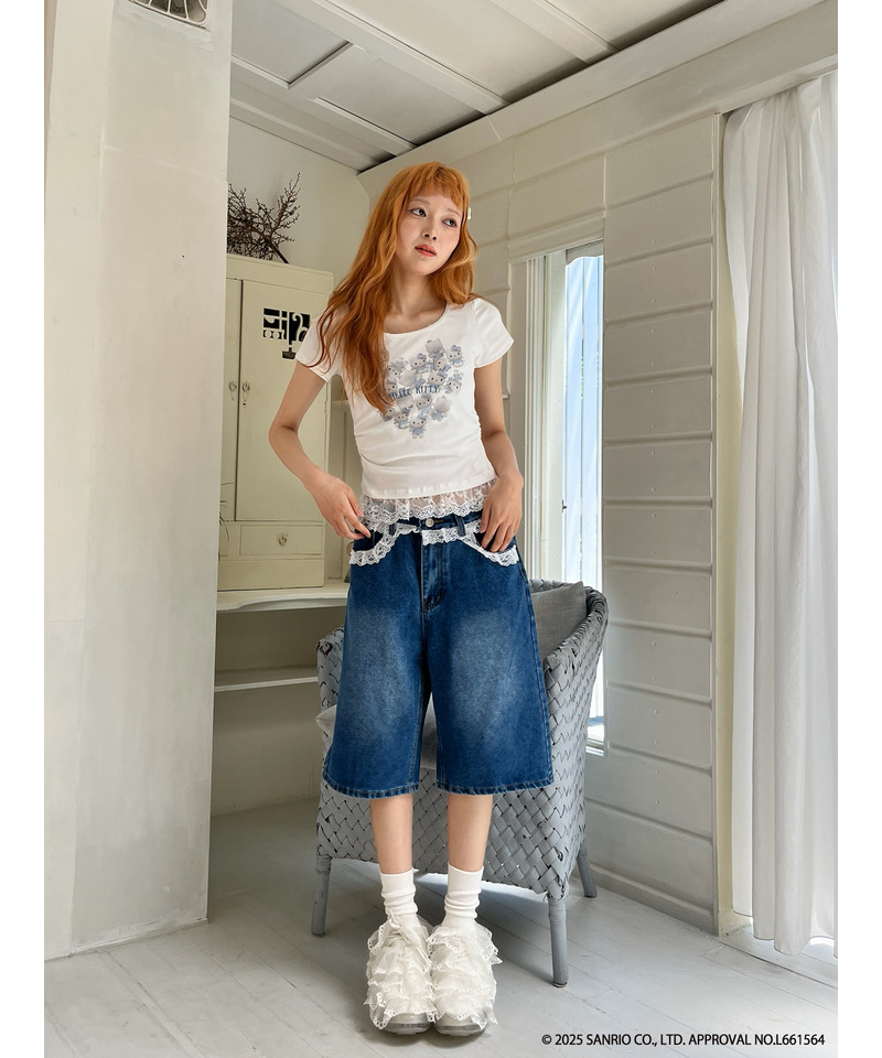 ANGEL【HELLO KITTY】HEART TEE  詳細画像 ブルー系 10