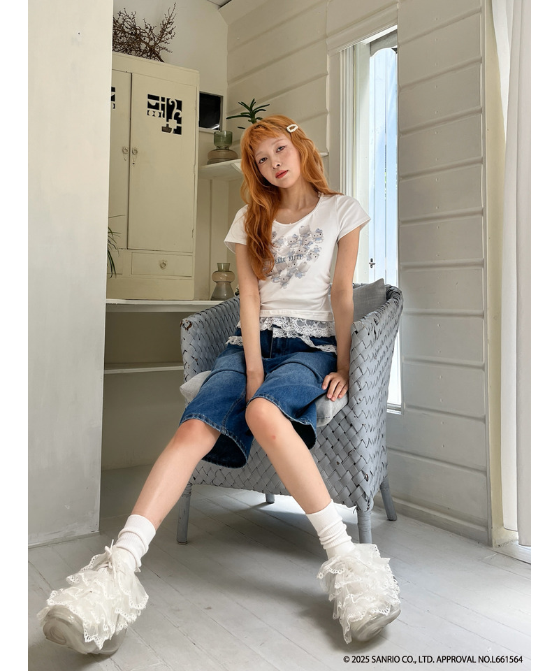 ANGEL【HELLO KITTY】HEART TEE  詳細画像 ブルー系 11