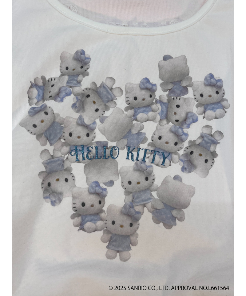 ANGEL【HELLO KITTY】HEART TEE  詳細画像 ブルー系 2