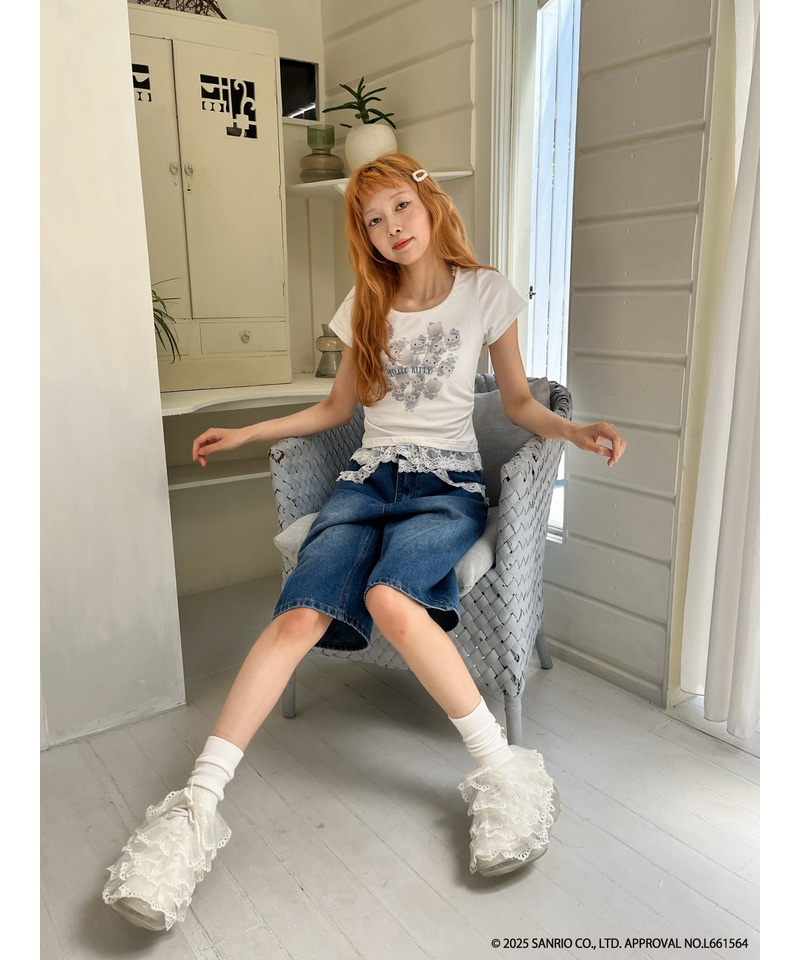 ANGEL【HELLO KITTY】HEART TEE  詳細画像 ブルー系 9