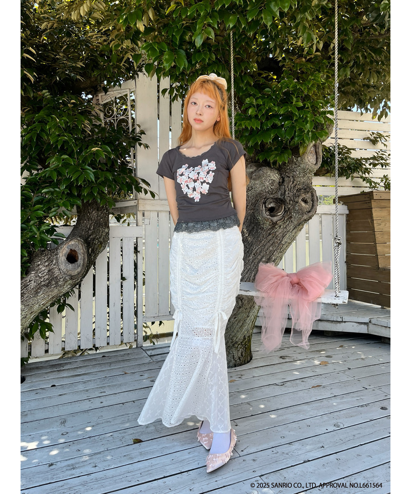 ANGEL【HELLO KITTY】HEART TEE  詳細画像 ブラック系 20
