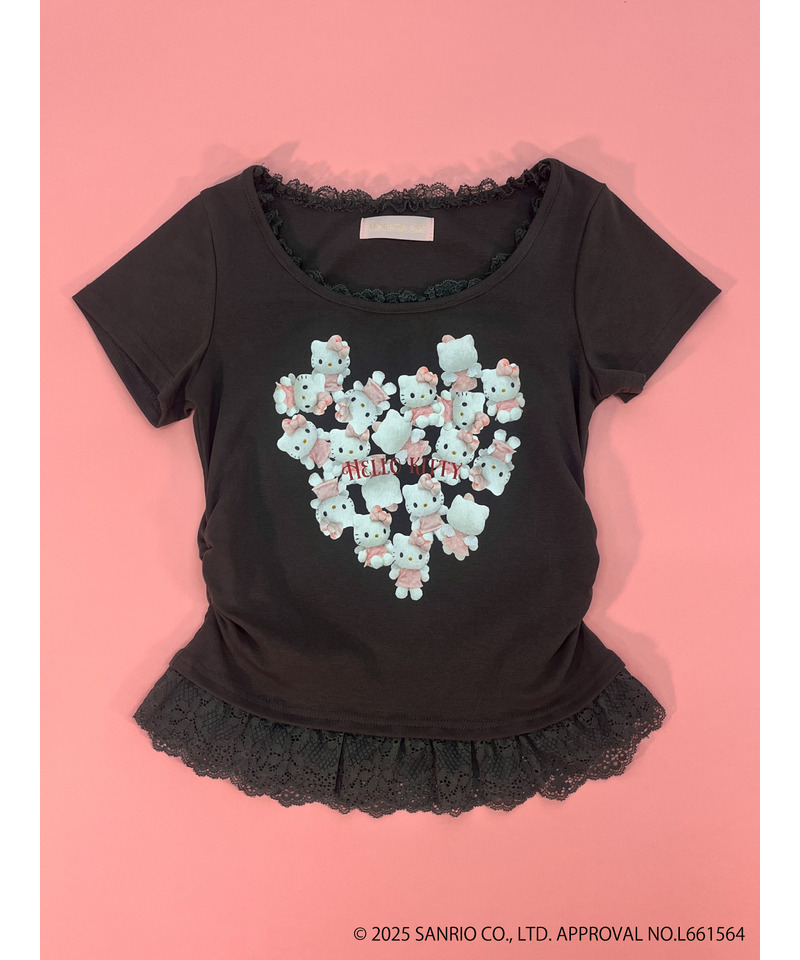 ANGEL【HELLO KITTY】HEART TEE  詳細画像 ブラック系 21