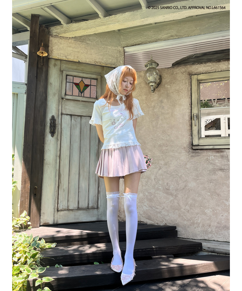 ANGEL【HELLO KITTY】 RHINESTONE TEE  詳細画像 オフホワイト 21