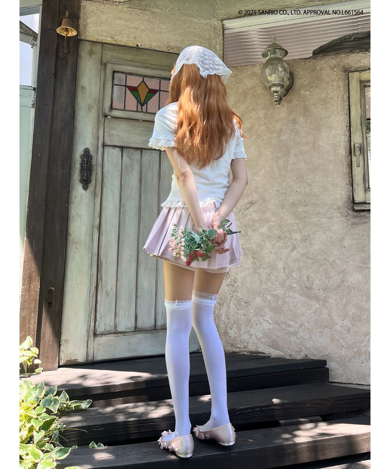 ANGEL【HELLO KITTY】 RHINESTONE TEE  詳細画像 オフホワイト 29
