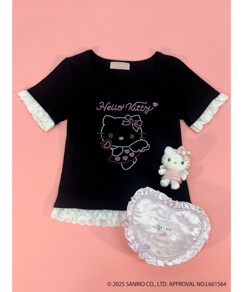 ANGEL【HELLO KITTY】 HEART POUCH 詳細画像 ピンク 7
