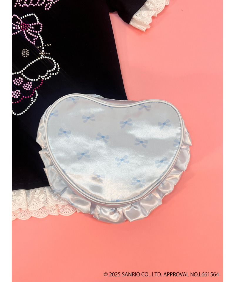 ANGEL【HELLO KITTY】 HEART POUCH 詳細画像 ブルー 3
