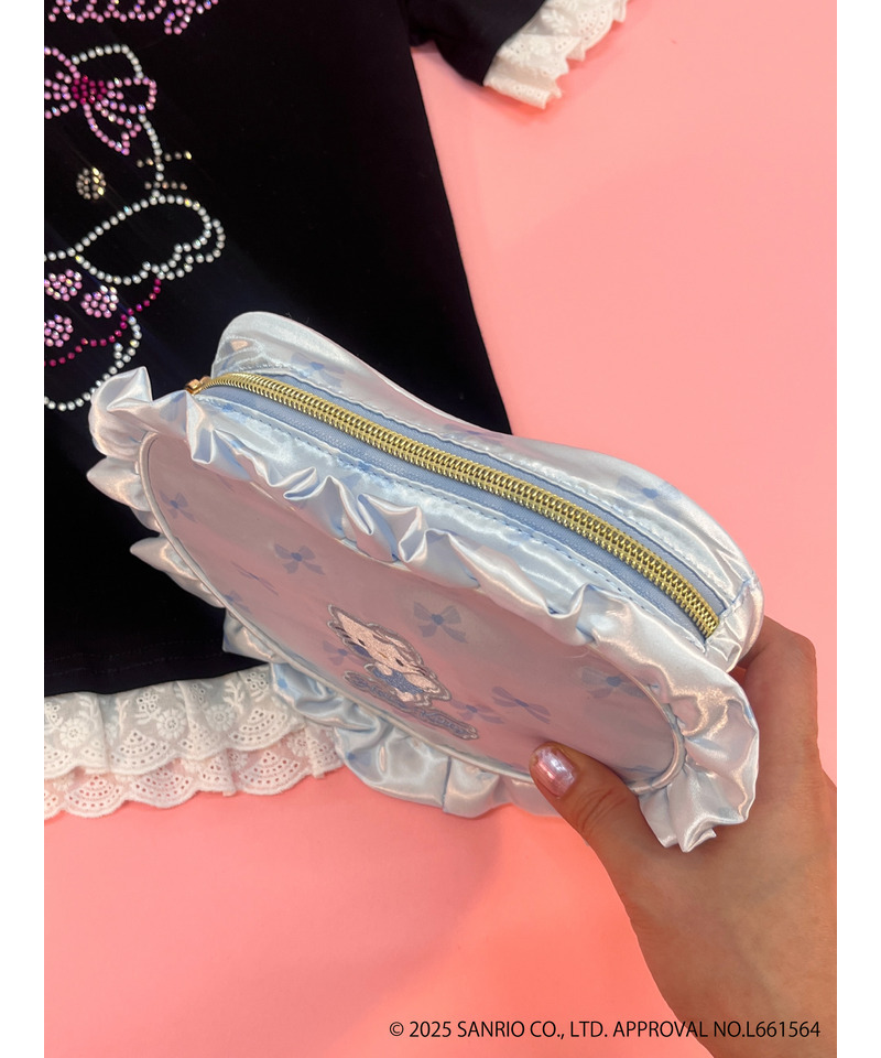 ANGEL【HELLO KITTY】 HEART POUCH 詳細画像 ブルー 4