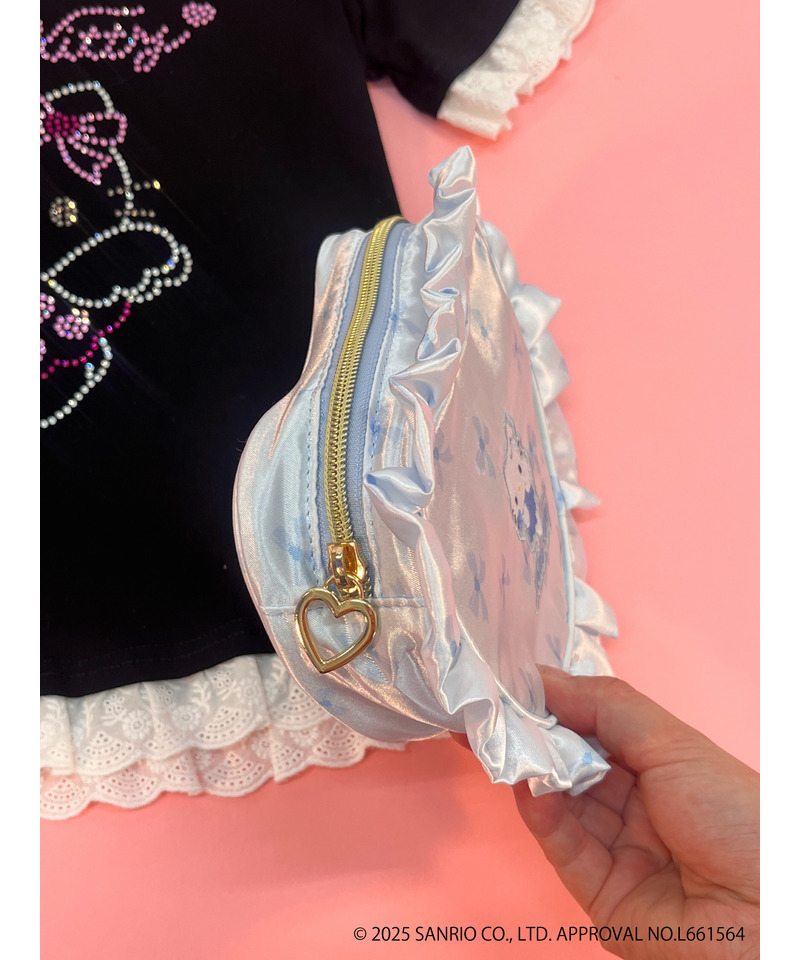 ANGEL【HELLO KITTY】 HEART POUCH 詳細画像 ブルー 5