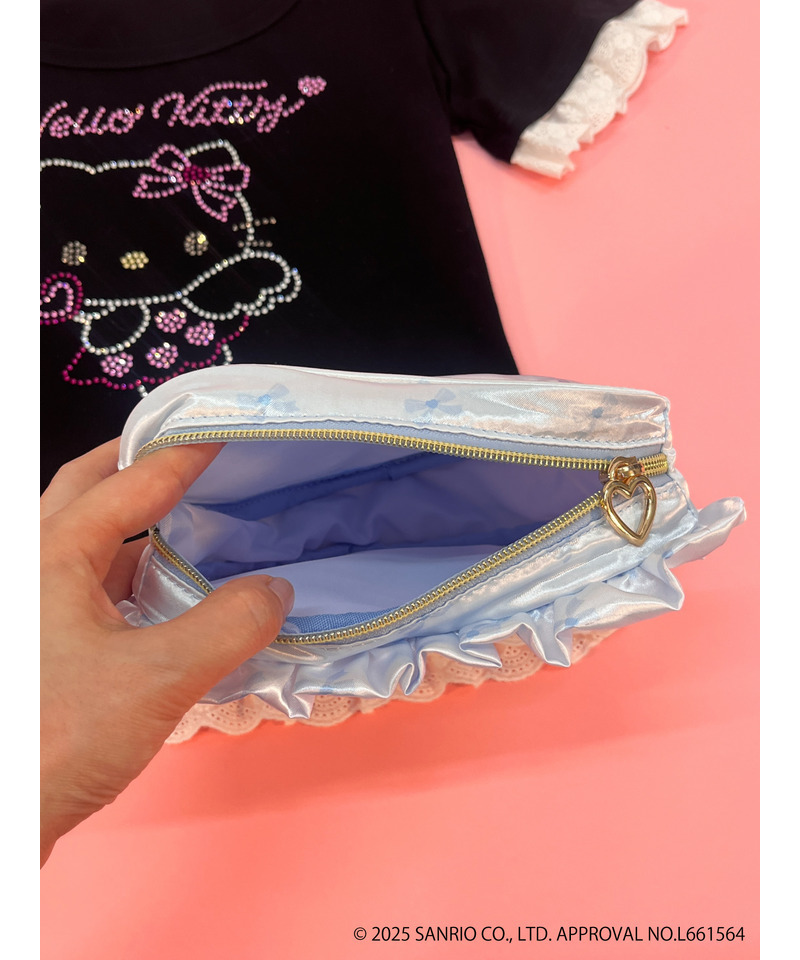 ANGEL【HELLO KITTY】 HEART POUCH 詳細画像 ブルー 6
