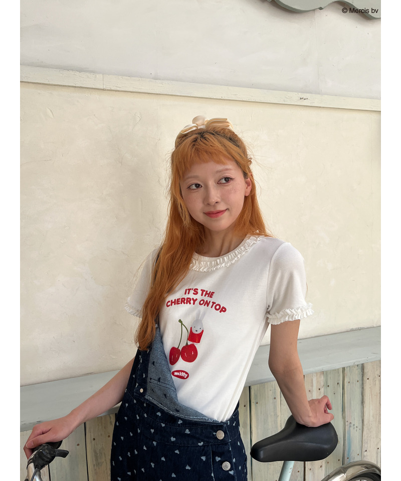 【miffy】Cherry TEE 詳細画像 オフホワイト 2