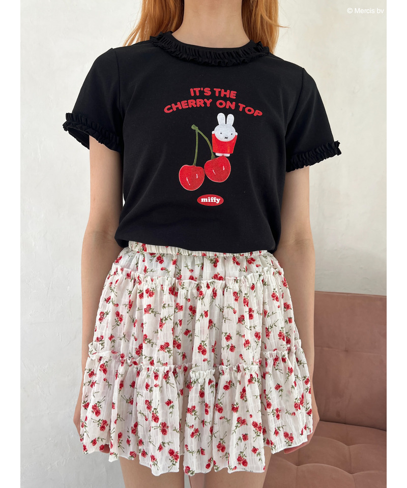 【miffy】Cherry TEE 詳細画像 ブラック 1