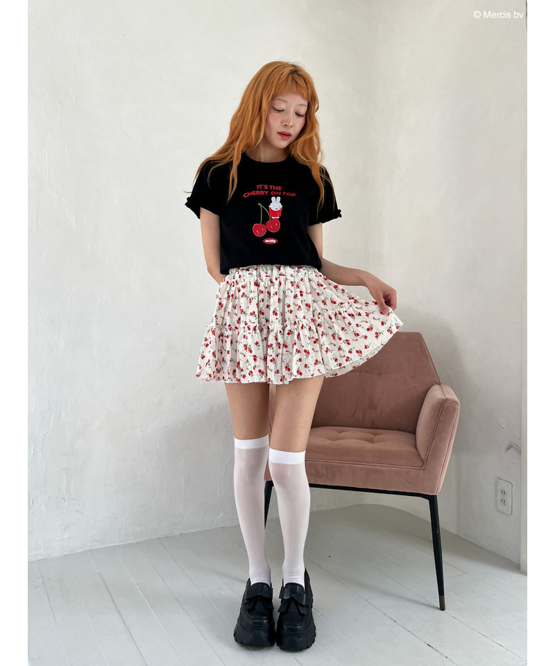 【miffy】Cherry TEE 詳細画像 ブラック 12