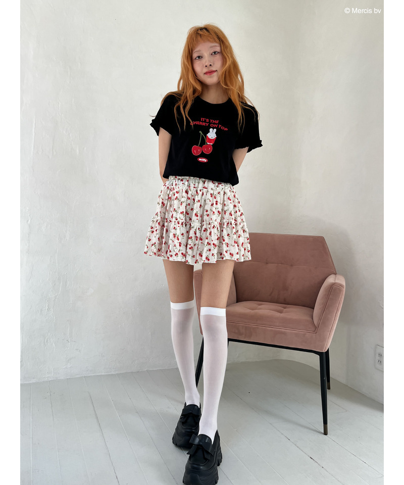 【miffy】Cherry TEE 詳細画像 ブラック 13