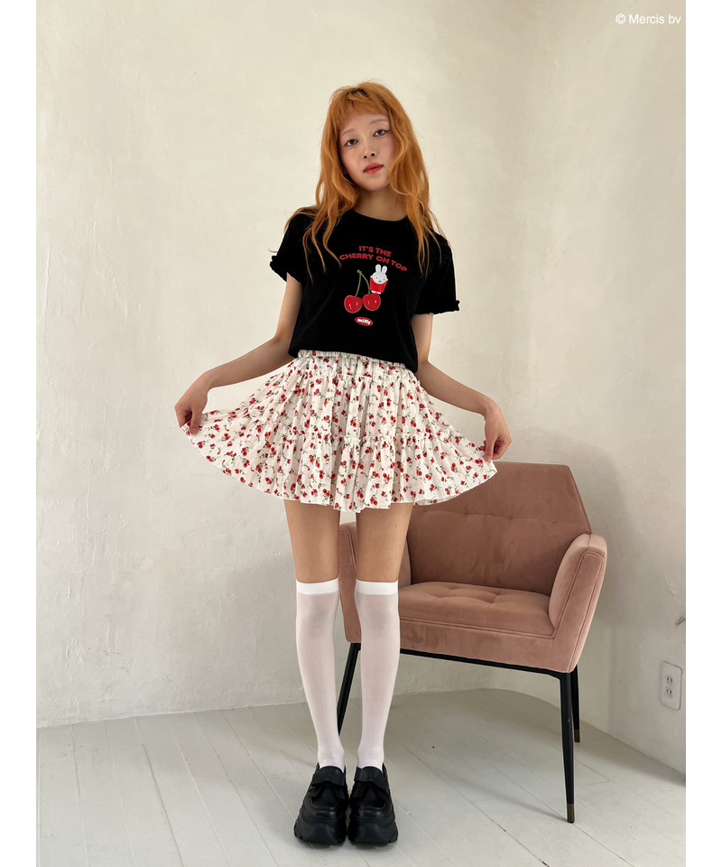 【miffy】Cherry TEE 詳細画像 ブラック 14