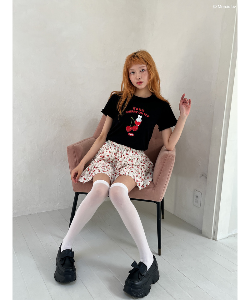 【miffy】Cherry TEE 詳細画像 ブラック 17