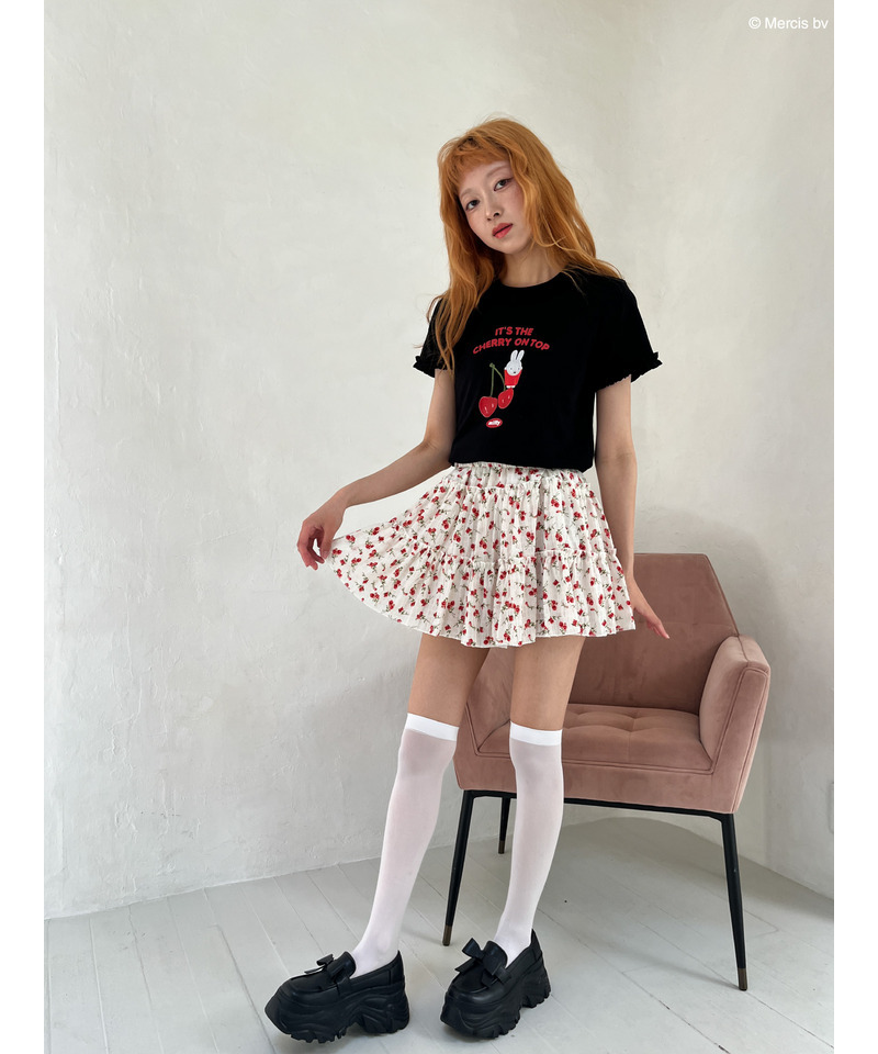 【miffy】Cherry TEE 詳細画像 ブラック 19